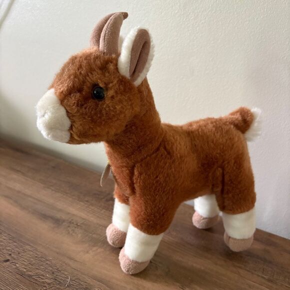 Miyoni Aurora Goat Stuffed Animal Plush Toy 11" - Picture 6 of 10